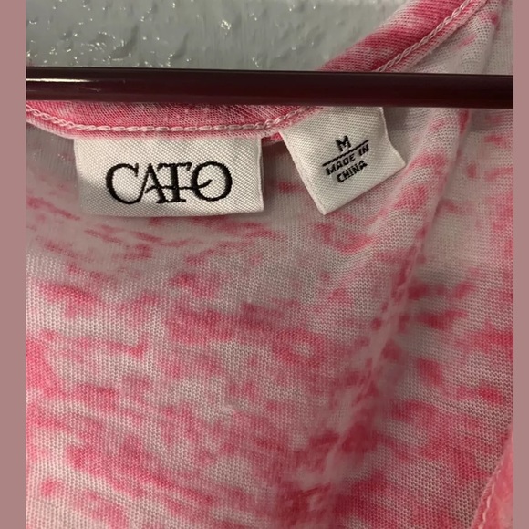 🔴 CATO PINK ASYMMETRICAL TANK TOP SIZE M - Picture 3 of 3